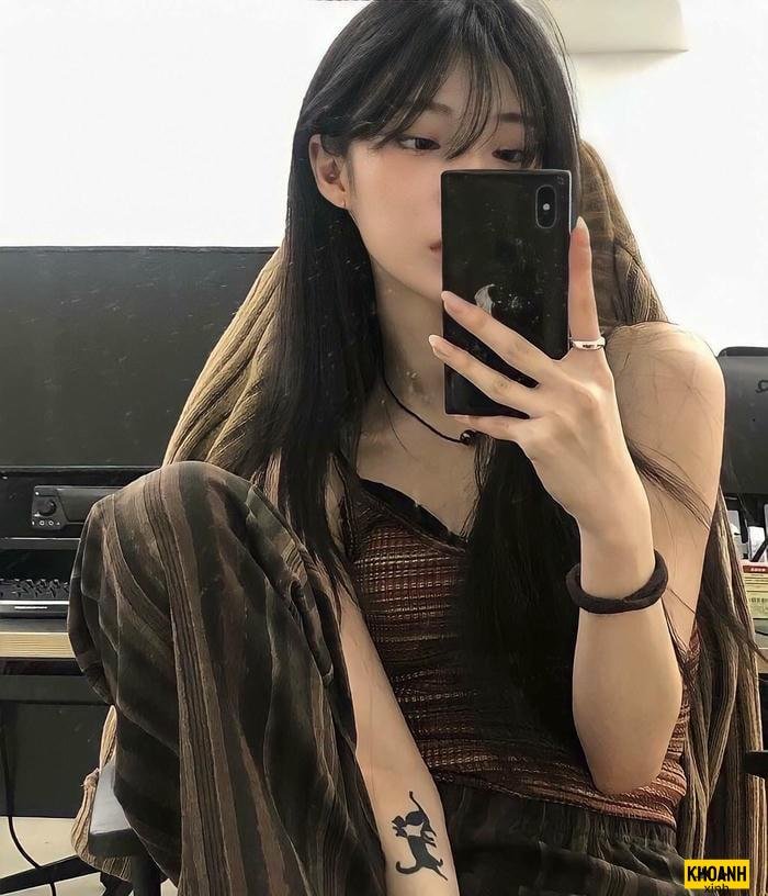 ảnh gái xinh che mặt cực ngầu 4k