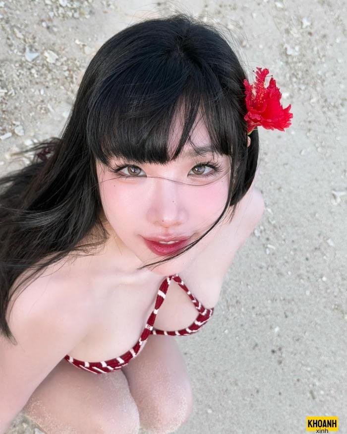 ảnh gái xinh hàn quốc mặc bikini đẹp nét