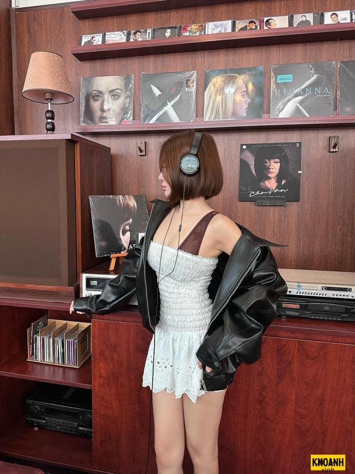 ảnh gái xinh mặc váy ngắn quyến rũ nét