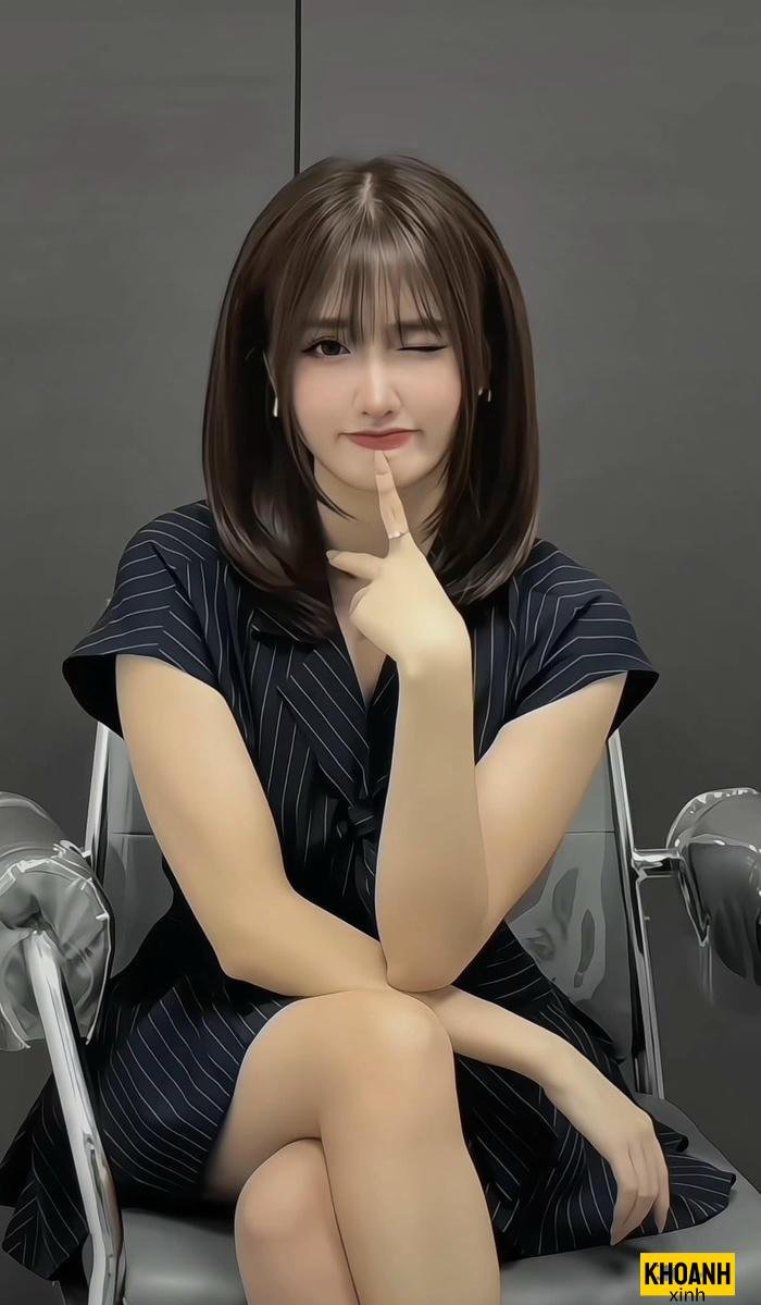 ảnh gái xinh tóc ngang vai 2k3