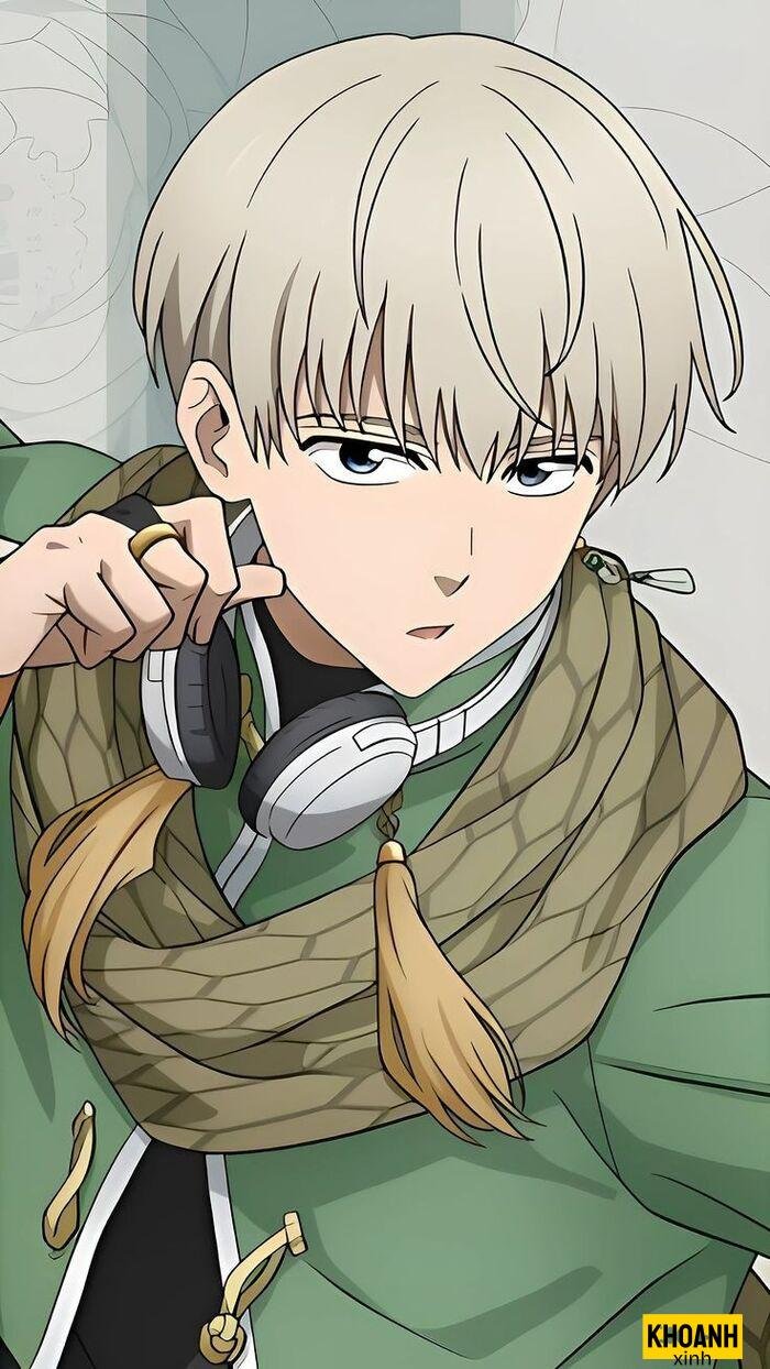 ảnh trai đẹp anime tóc trắng