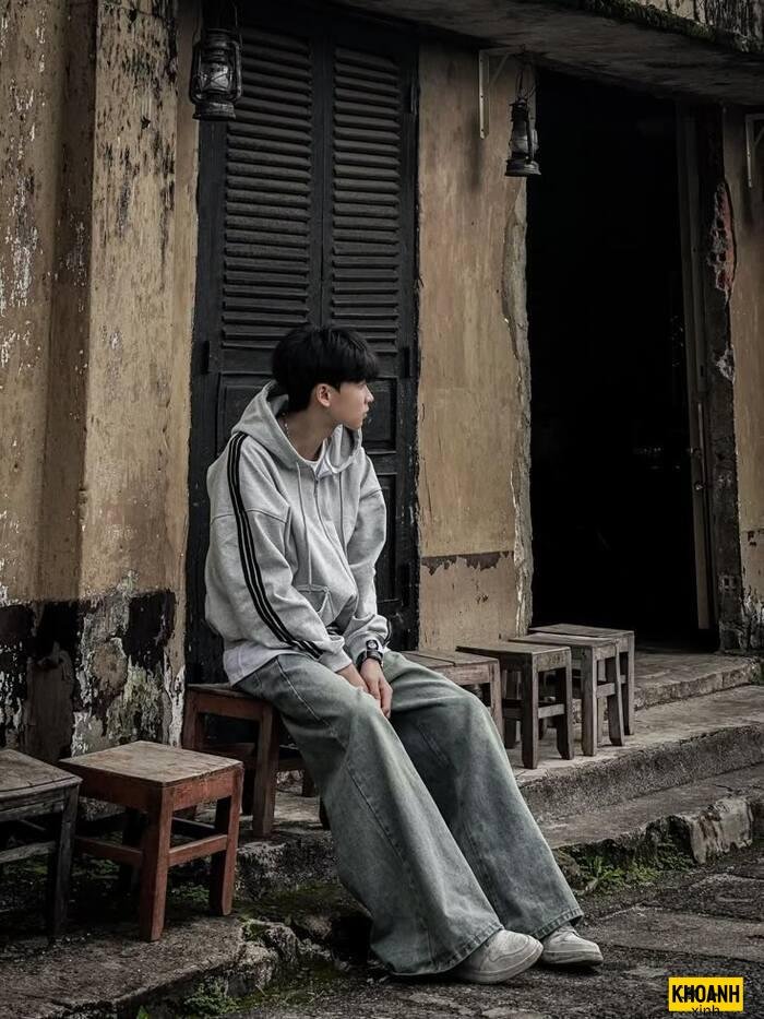 hình ảnh trai đẹp giấu mặt phong cách hàn