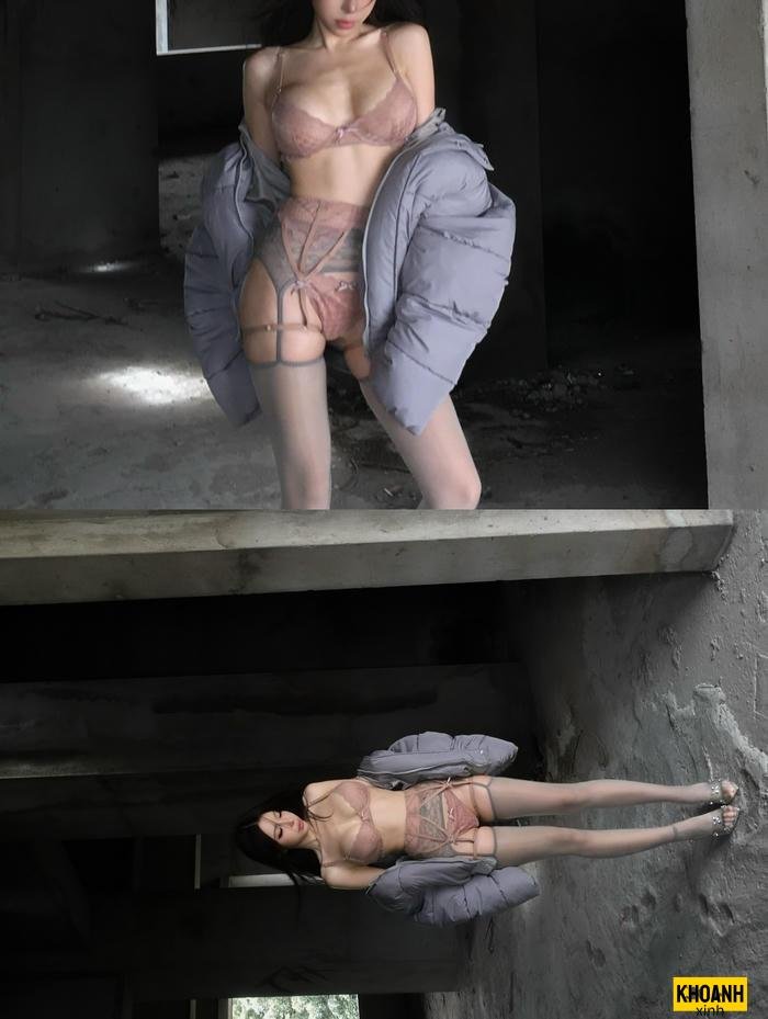 thiếu nữ bikini khoe chân dài