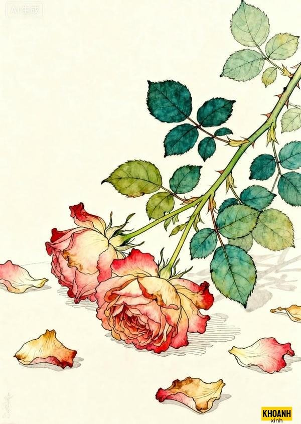 ảnh hoa buồn tâm trạng