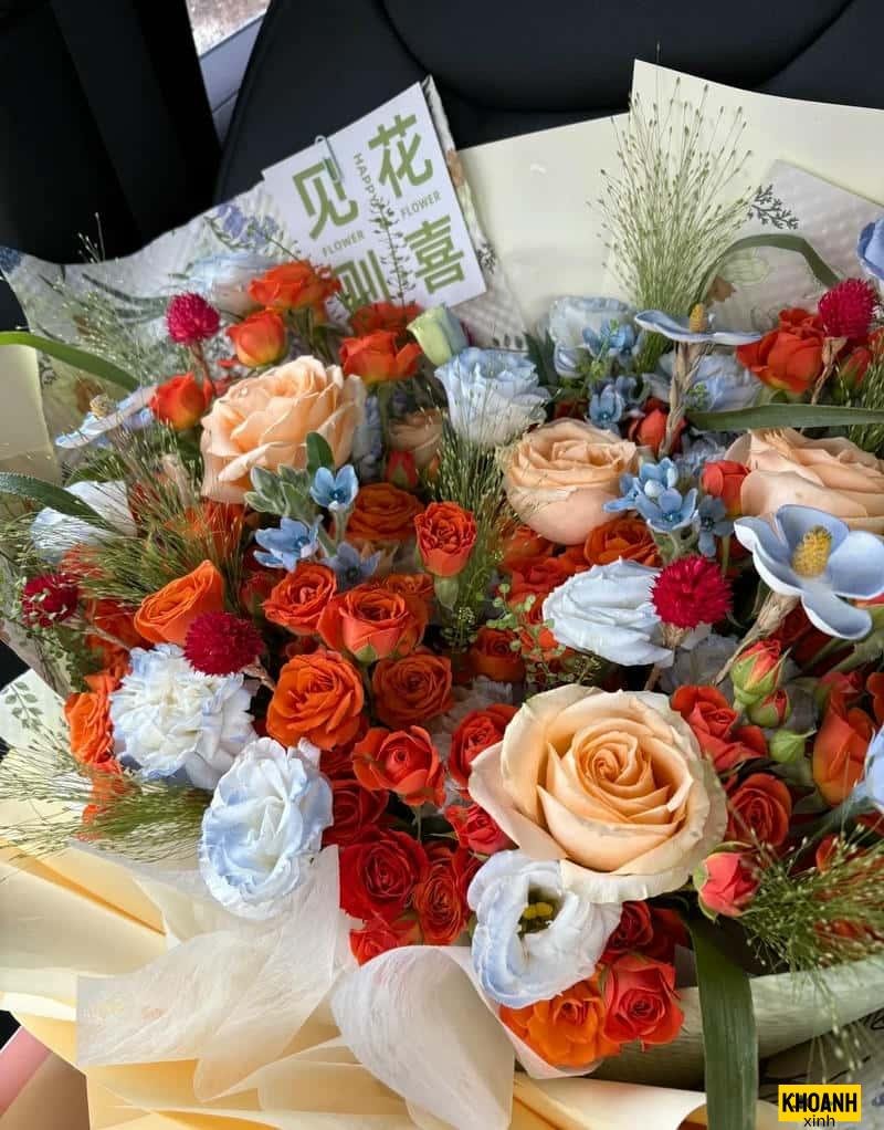 bó hoa nghệ thuật hd