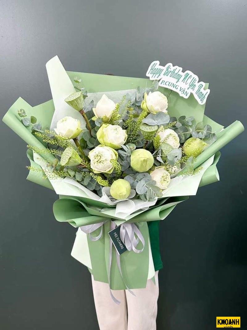 bó hoa sinh nhật rực rỡ