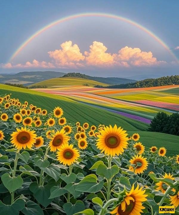 cánh đồng hướng dương hd