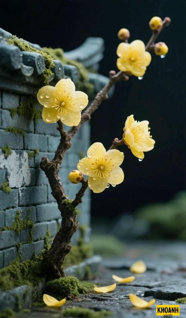 đóa hoa mai nở sớm