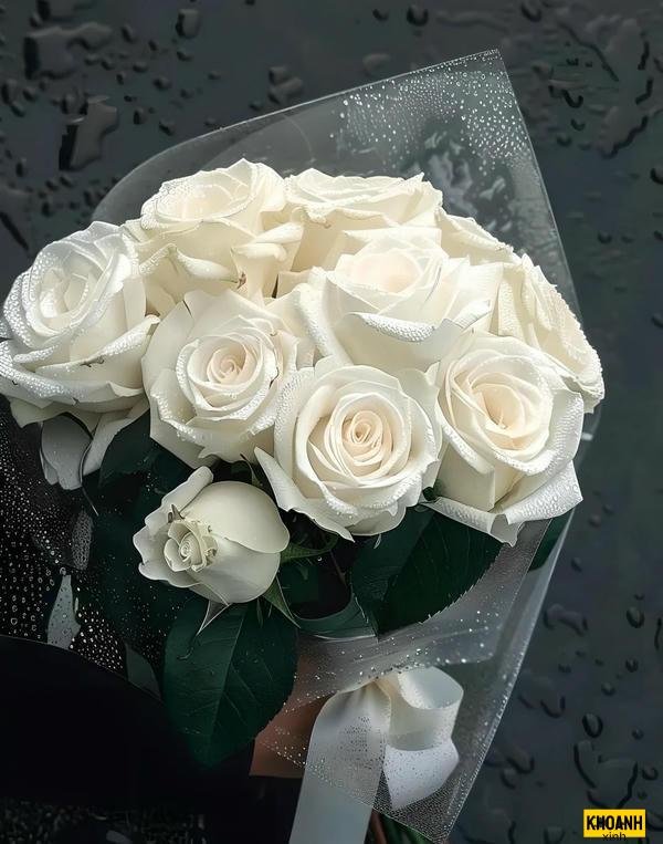 doa hong trang tinh khoi