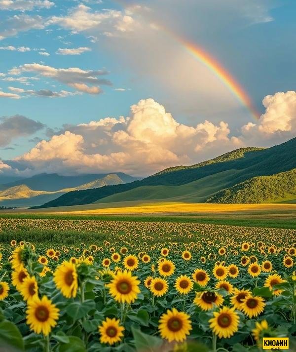 đóa hướng dương đón nắng