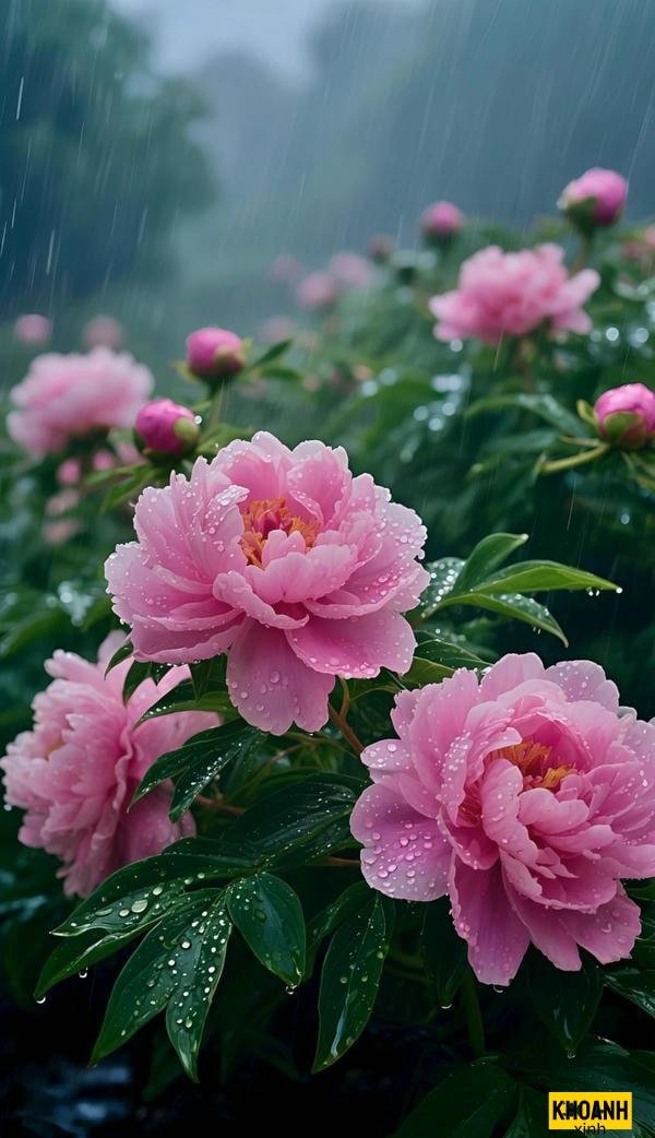 đóa mẫu đơn nở rộ