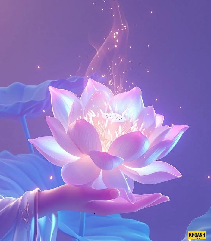 đóa sen hồng trang nhã