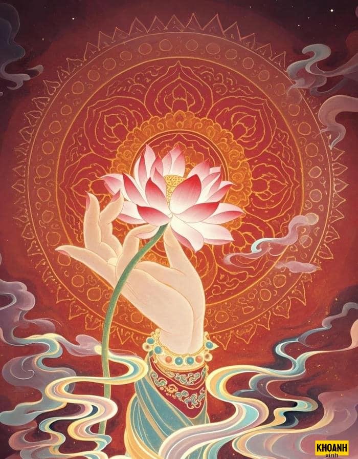 đóa sen vàng lòng phật