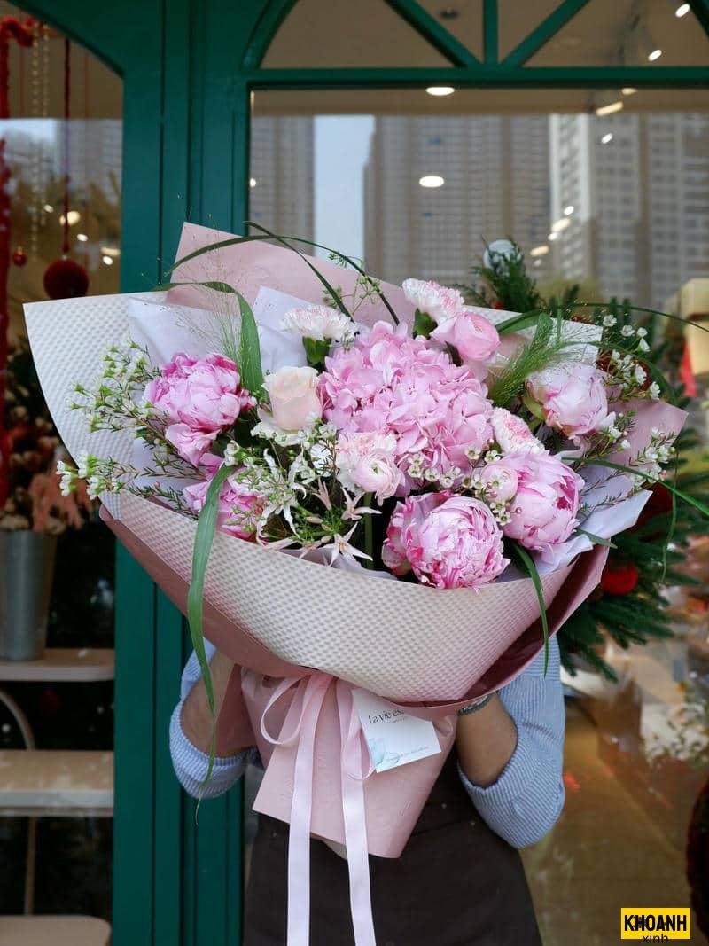 giỏ hoa sinh nhật nhỏ