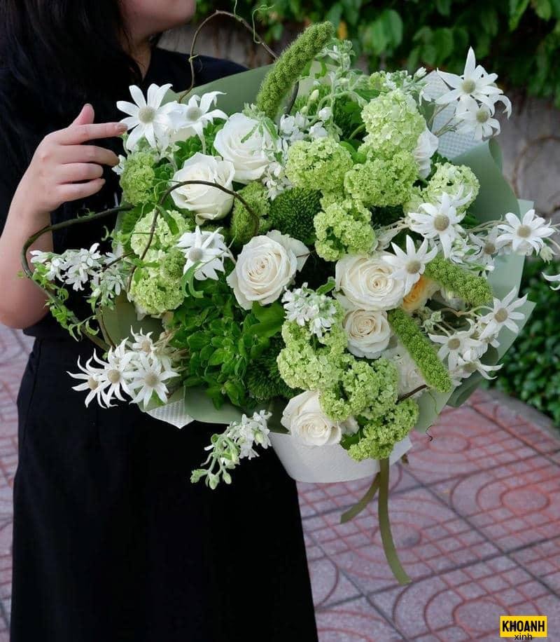 giỏ hoa sinh nhật xinh