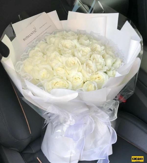 hoa hồng trắng thanh cao