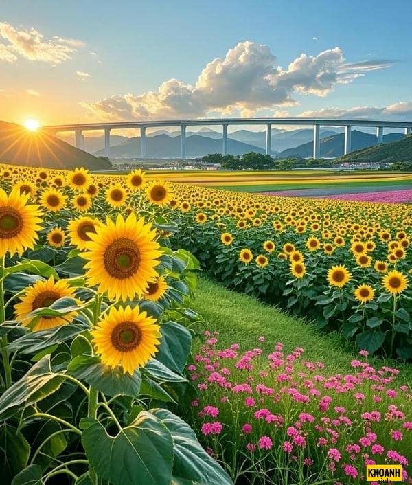 hoa hướng dương mặt trời