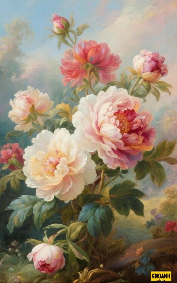 hoa mẫu đơn nghệ thuật