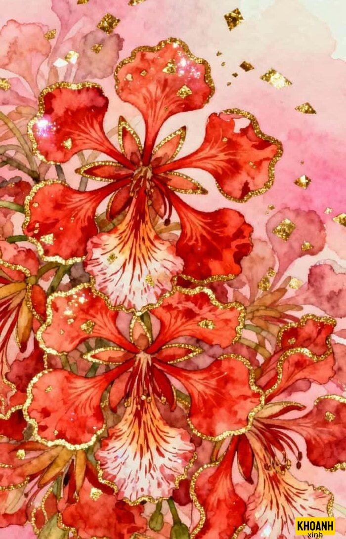 hoa phượng vĩ dưới nắng