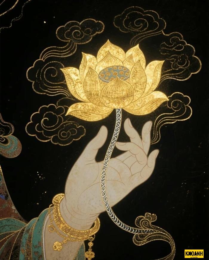 hoa sen trang thuan khiet