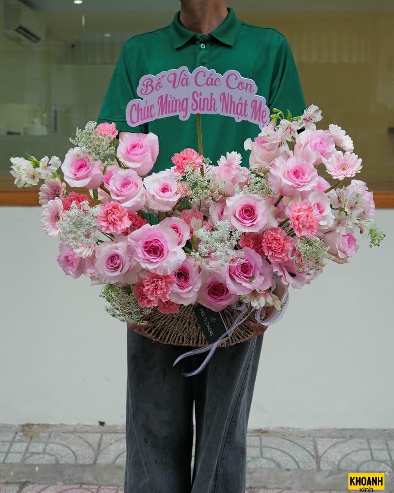 hoa sinh nhat phong cach tay