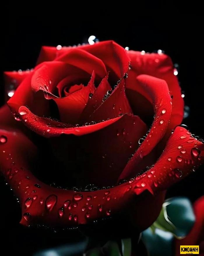 nhành hồng đỏ đơn lẻ