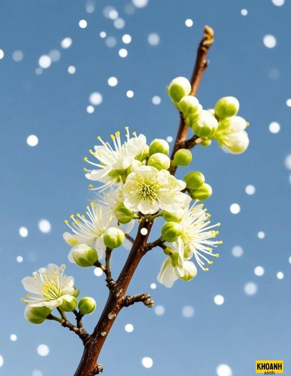 nhành mai vàng đón xuân