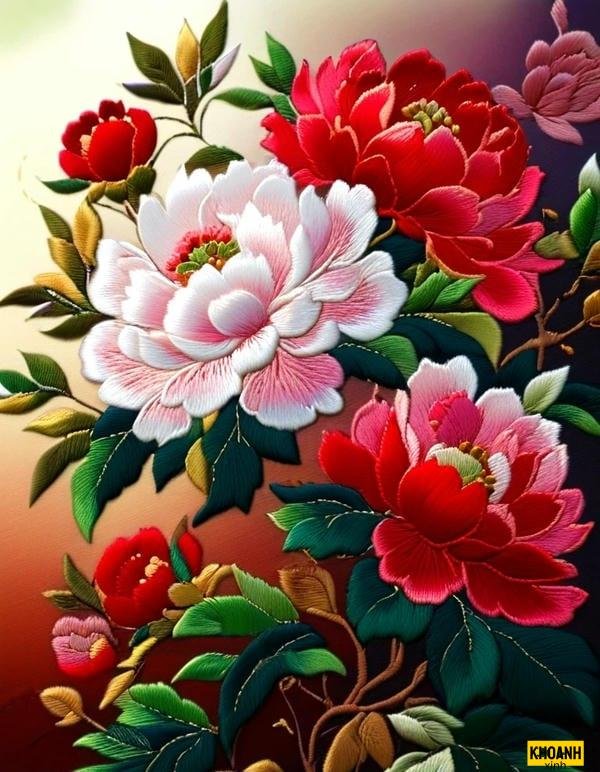 nhành mẫu đơn sắc nét