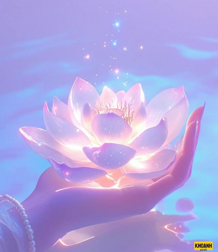 nhành sen hồng đơn lẻ