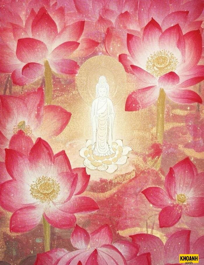 nhành sen tỏa ngát hương