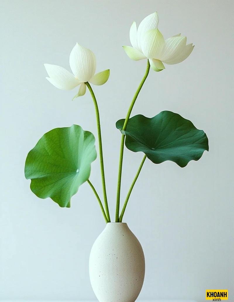 nhanh sen trang nho xinh