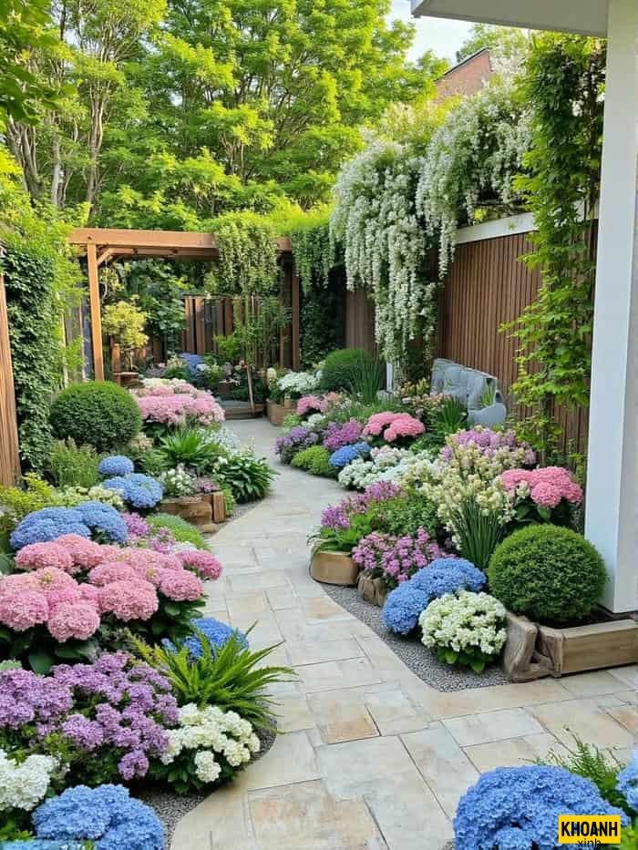 sac mau vuon hoa xuan