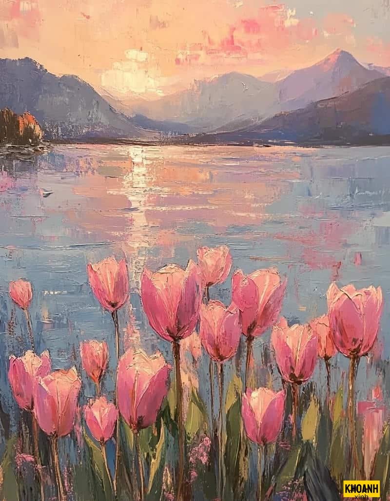 vẻ đẹp hoa tulip xuân